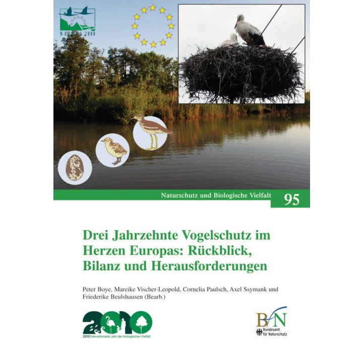 NaBiV Heft 95: Drei Jahrzehnte Vogelschutz im Herzen Europas: R&uuml;ckblick, Bilanz und Herausforderungen