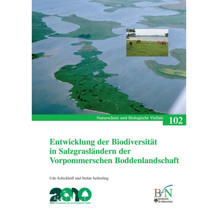 NaBiV Heft 102: Entwicklung der Biodiversit&auml;t in Salzgrasl&auml;ndern der Vorpommerschen Boddenlandschaft