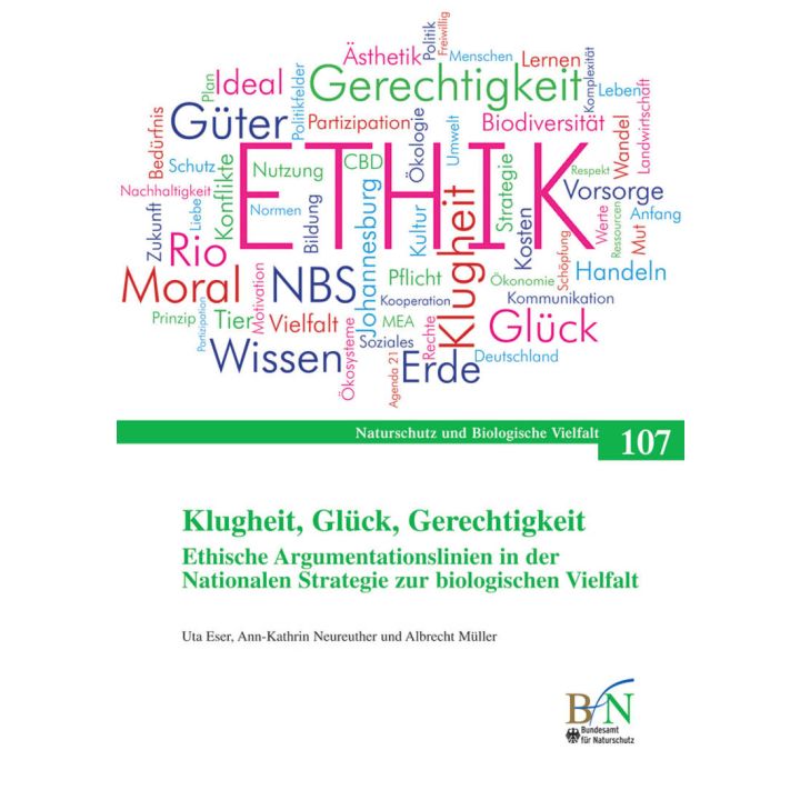 NaBiV Heft 107: Klugheit, Gl&uuml;ck, Gerechtigkeit. Ethische Argumentationslinien in der Nationalen Strategie zur biologischen Vielfalt